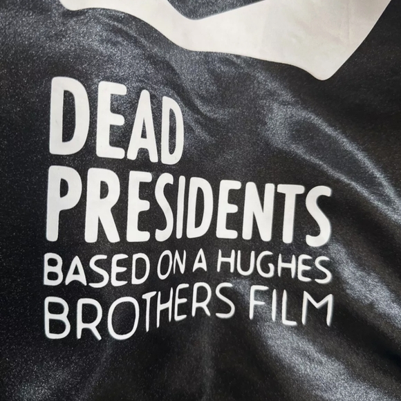 Men's Headgear Classics Dead President Bomber Black Soft Premium Satin Jacket L - Picture 4 of 6